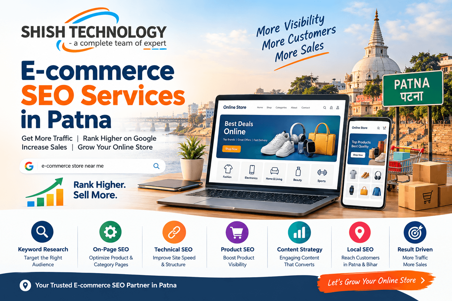 E-commerce SEO Services in Patna | Shish Technology